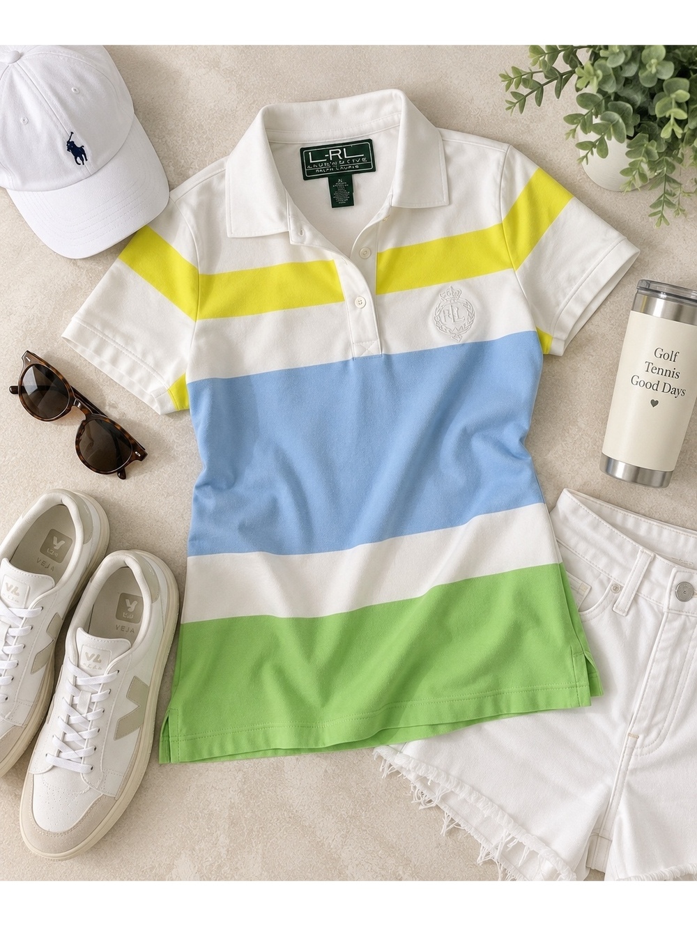 Lauren Ralph Lauren Active Polo Dress XL Colorblock Golf Tennis Preppy Y2K